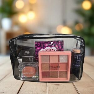New Makeup Bundle w/ Maybelline Fit Me, BECCA + Eyeshadow & Cosmetic Bag